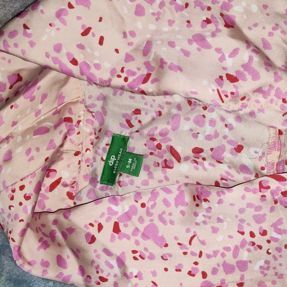 Pink silky feeling robe